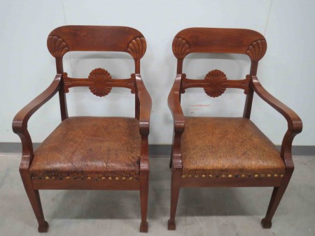 4846 - 2 x kreslo biedermeier styl 1910  1 kus  -  PRODANO